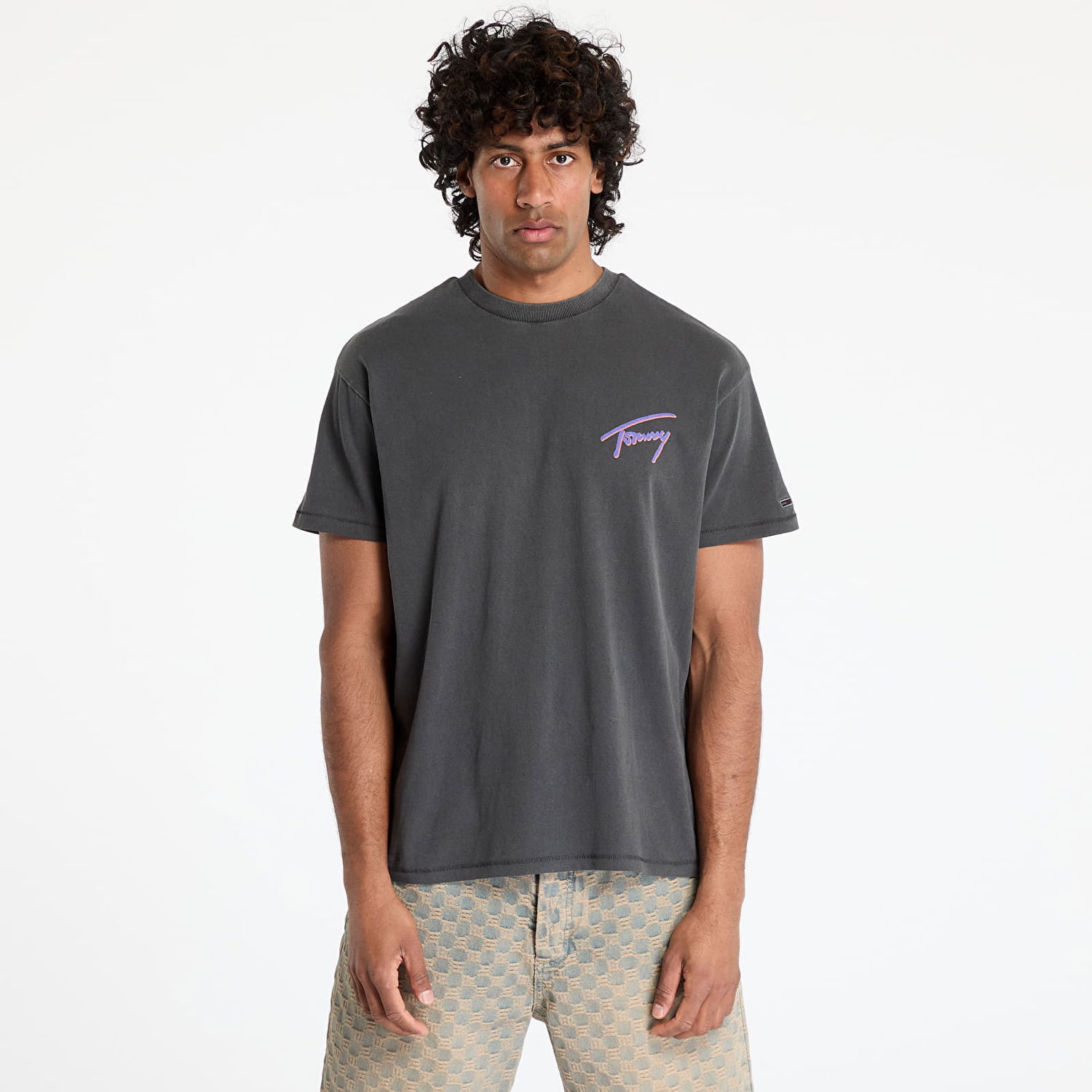 Majica Tommy Hilfiger Tommy Jeans Relaxed Faded Graphic Tee Siva | DM0DM20768 BDS, 0