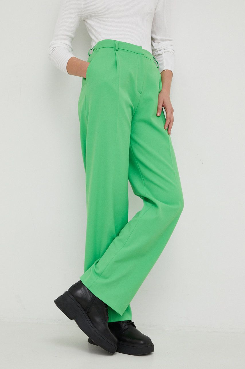 Hlače in kavbojke Samsoe Samsoe Paola Trousers Zelena | F22300152, 0