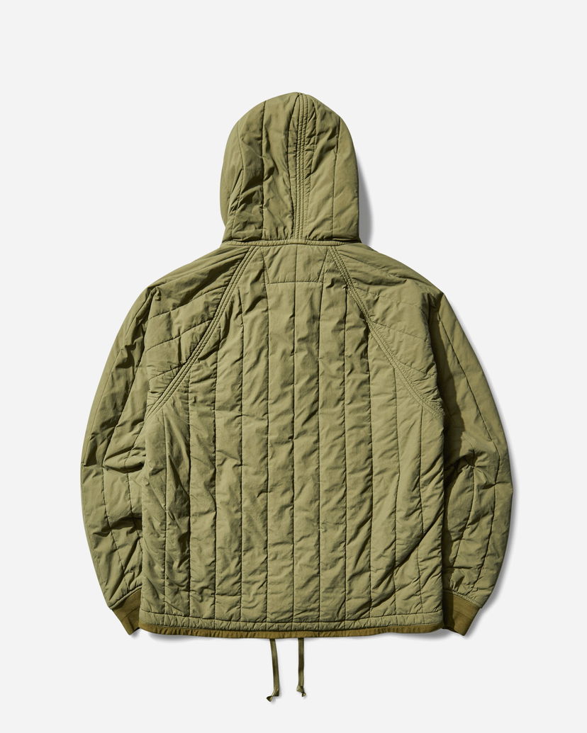 Puhovka C.P. Company GD Quilted Hooded Liner Goggle Jacket Zelena | 19CMOW081A-110437G 652