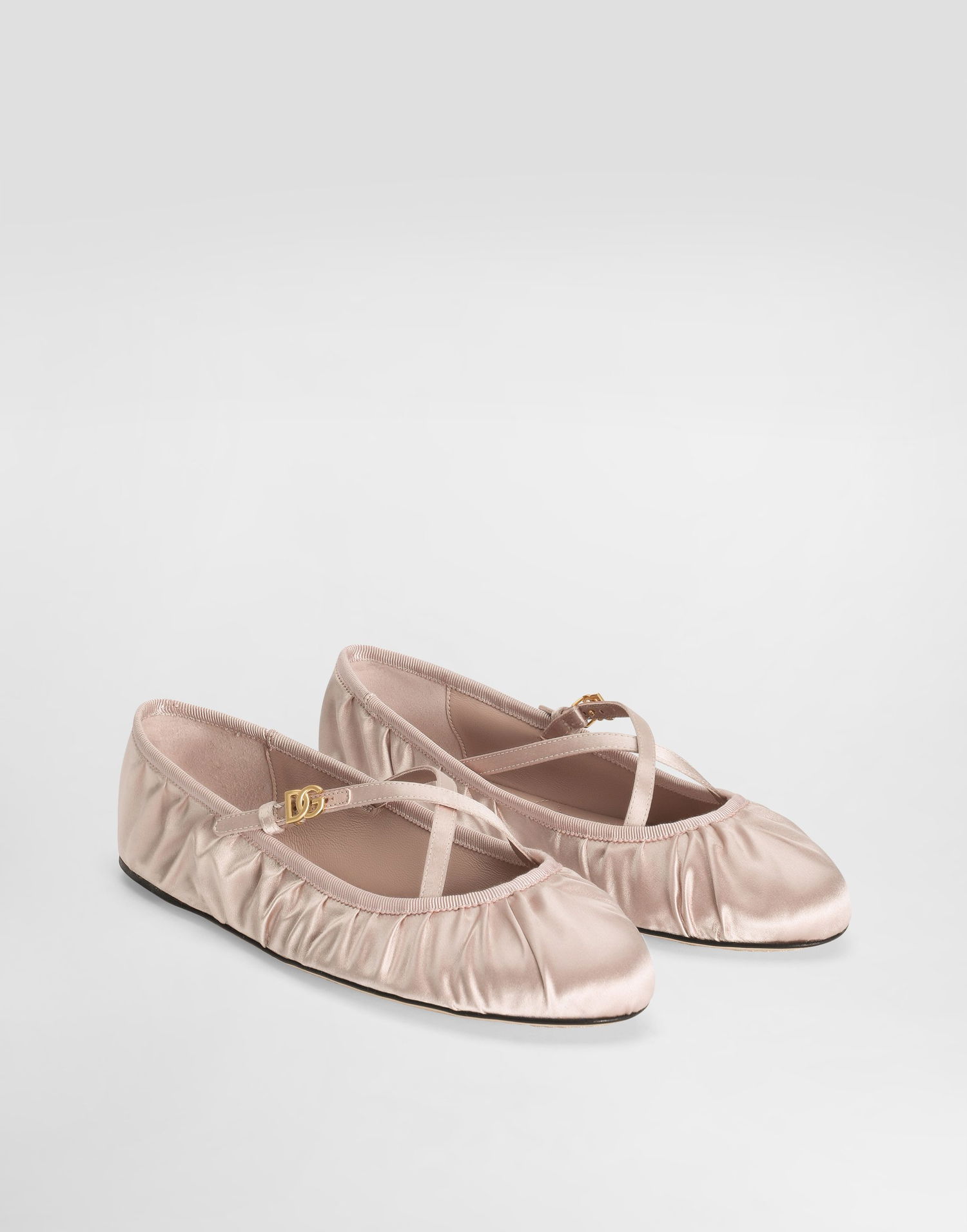 Modni dodatki Dolce & Gabbana Dolce & Gabbana Satin Ballet Flats Roza | CB0258AD1608S904, 1