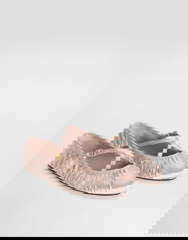 Modni dodatki Dolce & Gabbana Dolce & Gabbana Satin Ballet Flats Roza | CB0258AD1608S904, 1