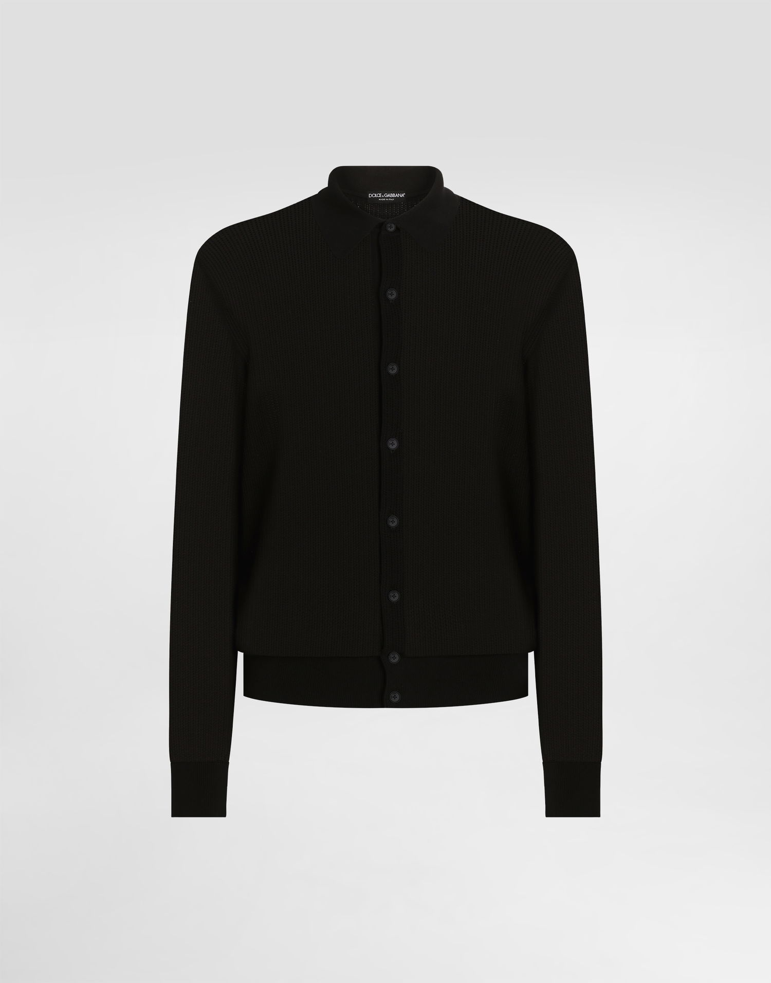 Pleteni pulover Dolce & Gabbana Dolce & Gabbana Knitted Cardigan Črna | GXVB3TJBCFON0000, 0