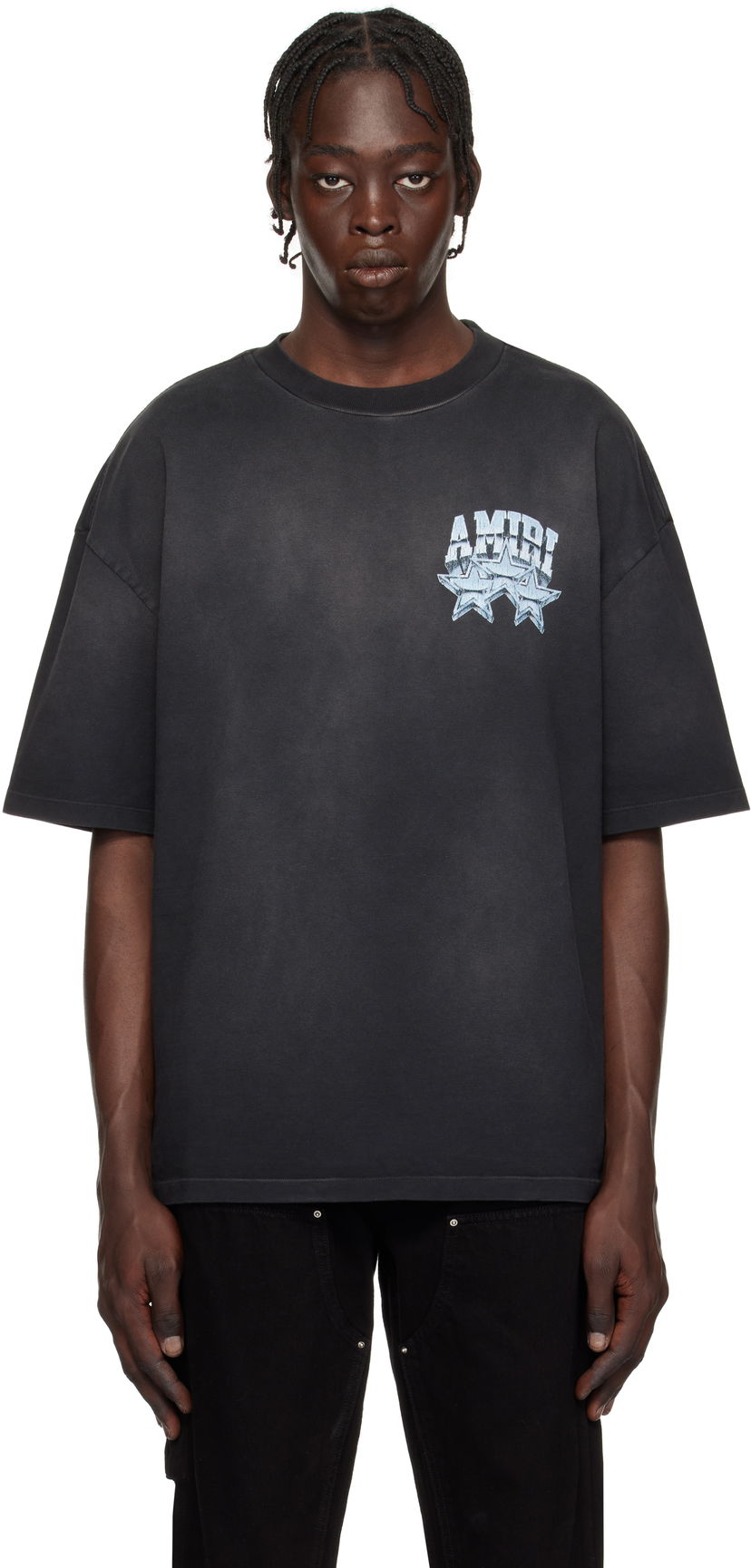 Majica AMIRI Championship Graphic Print Cotton T-Shirt Črna | AMJYTE1139