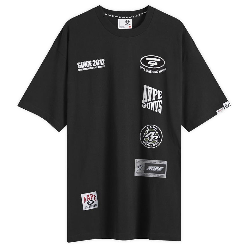 Majica AAPE by A Bathing Ape AAPE Ice Hockey Graphic T-Shirt, Size Large Črna | AAPTEM1566XXNBKX