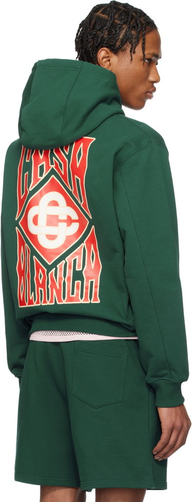 Pulover Casablanca Casablanca Gothic Logo Hoodie Zelena | MS25-JTP-292-01, 2