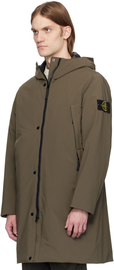 Dežni plašč Stone Island Stone Island Soft Shell-R E.Dye Technology Coat Zelena | K1S15 7100001 S0A27, 3