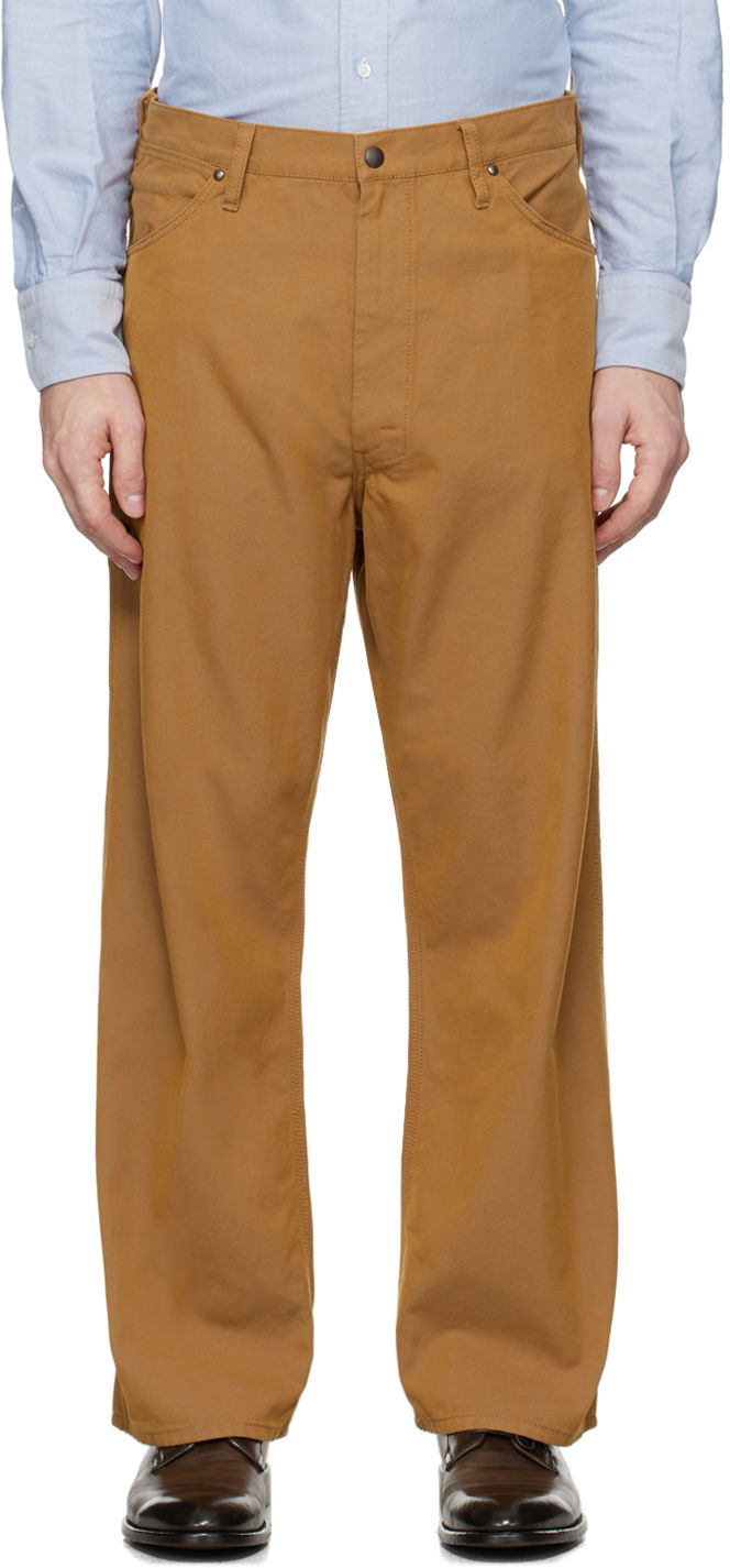 Hlače BEAMS BEAMS PLUS Painter Trousers Rjava | 3824-0250-791