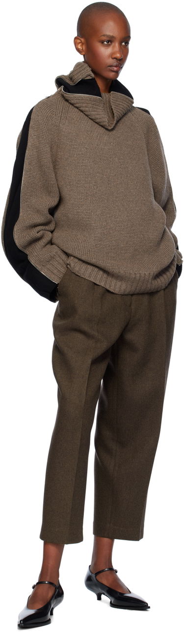 Pleteni pulover Helmut Lang Turtleneck Wool-Blend Sweater Rjava | O06HW797, 4