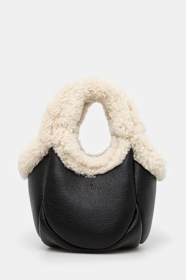 Tote bag Coperni Mini Shearling Bucket Bag Črna | COPBA69840S, 0