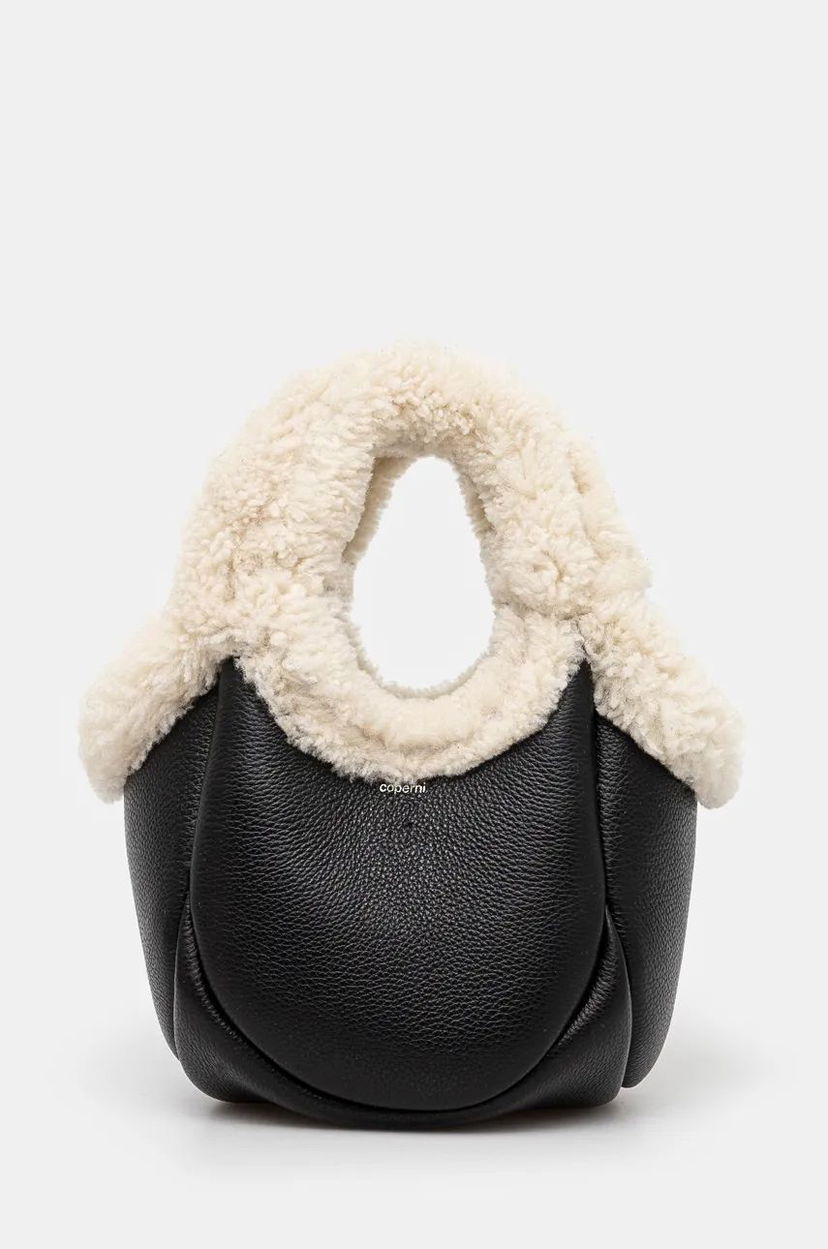 Tote bag Coperni Mini Shearling Bucket Bag Črna | COPBA69840S