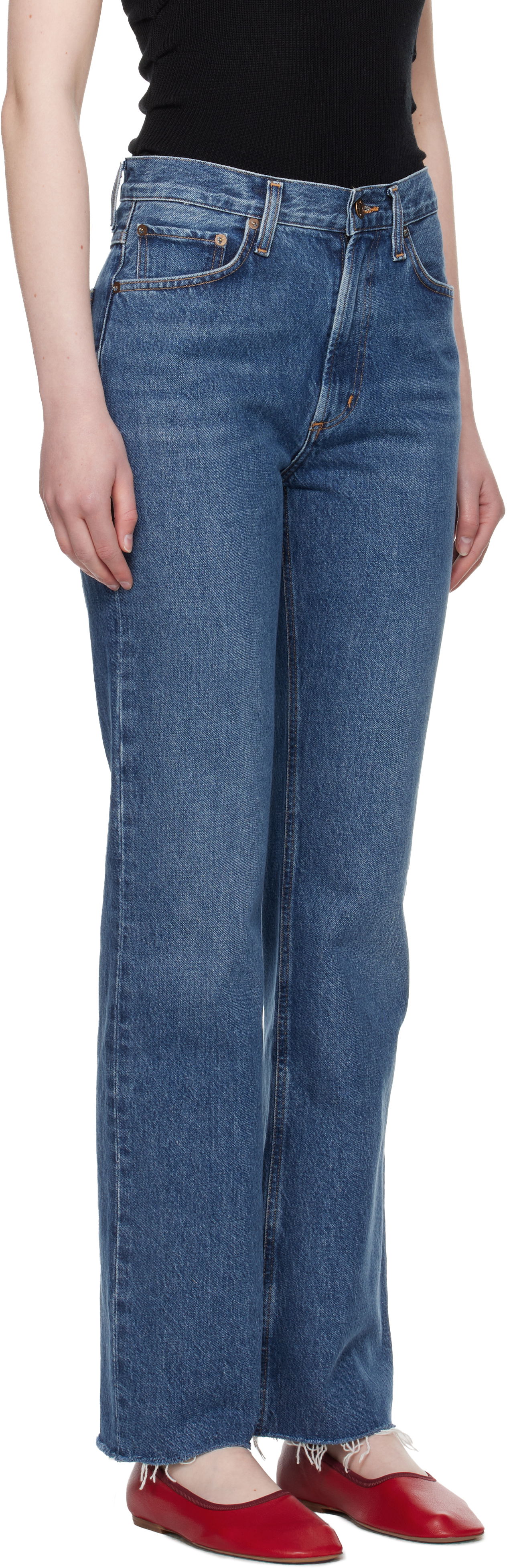 Kavbojke AGOLDE AGOLDE Leena Jeans Modra | A218-1535, 1