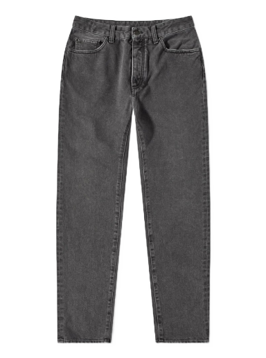 Kavbojke Palm Angels Curved Back Logo Jean Črna | PMYA012C99DEN0011001