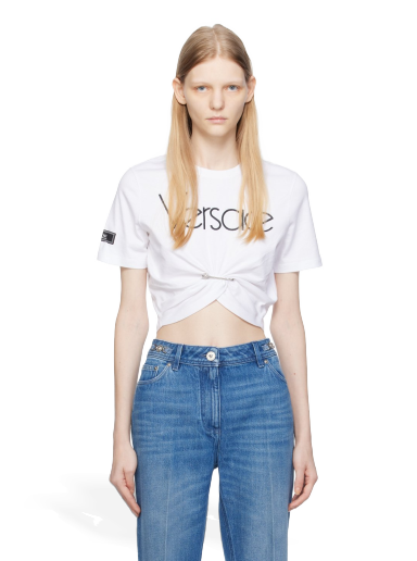 Majica Versace White Safety Pin Bela | 1011331_1A09120