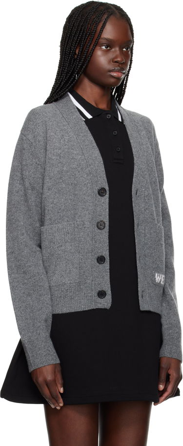 Pleteni pulover We11done We11done Patch Pocket Cardigan Siva | WD-KC3-23-621-U-CH, 4