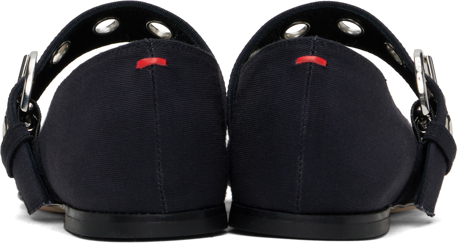 Pasovi Aeyde Aeyde Uma Eyelet Ballerina Flats Mornarica | A11-FL-RKLS08FL159-SS25-519-069, 1