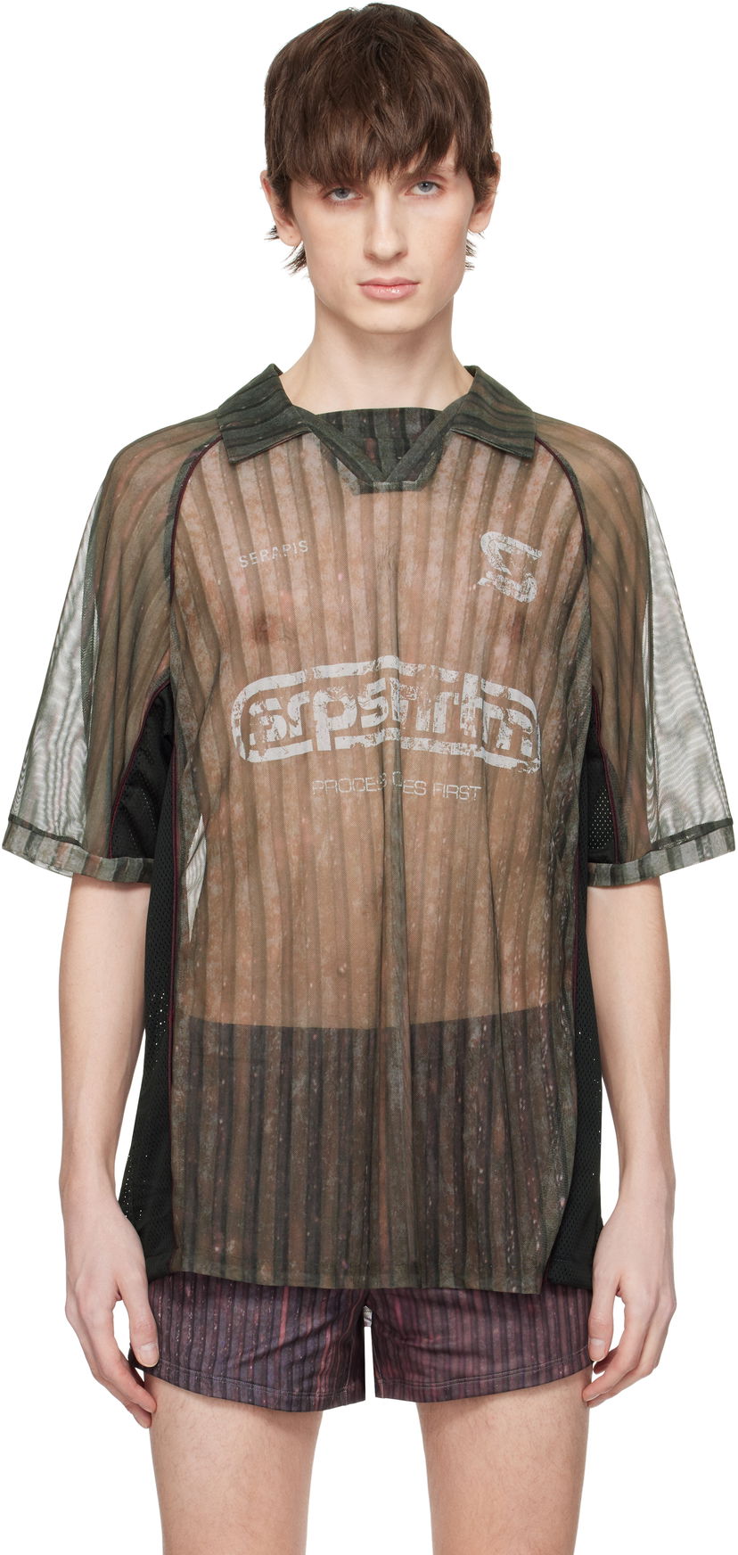 Dres Serapis Serapis Stripes Football Polo Zelena | SS25_FT_7S