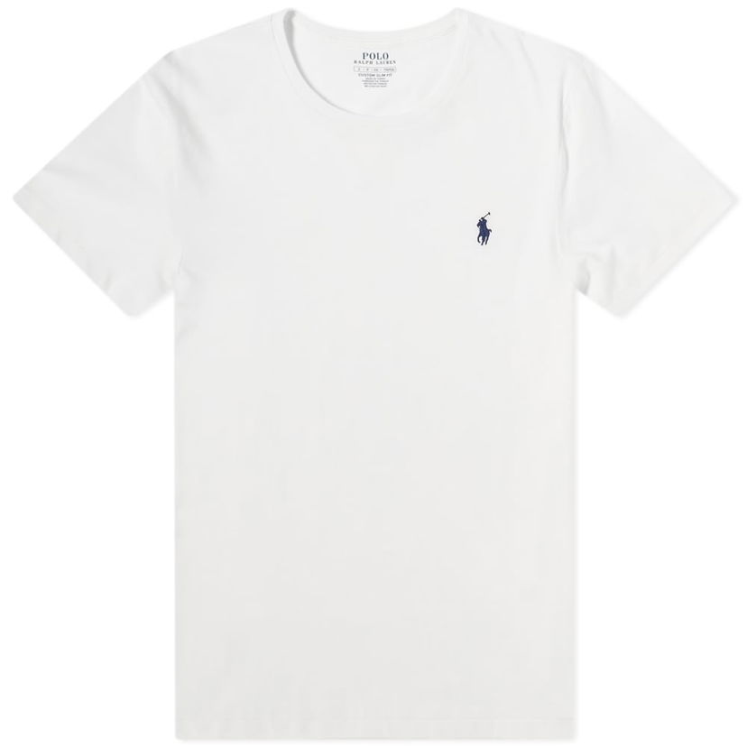 Majica Polo by Ralph Lauren Ralph Lauren Custom Slim Fit T-Shirt Bela | 710671438186