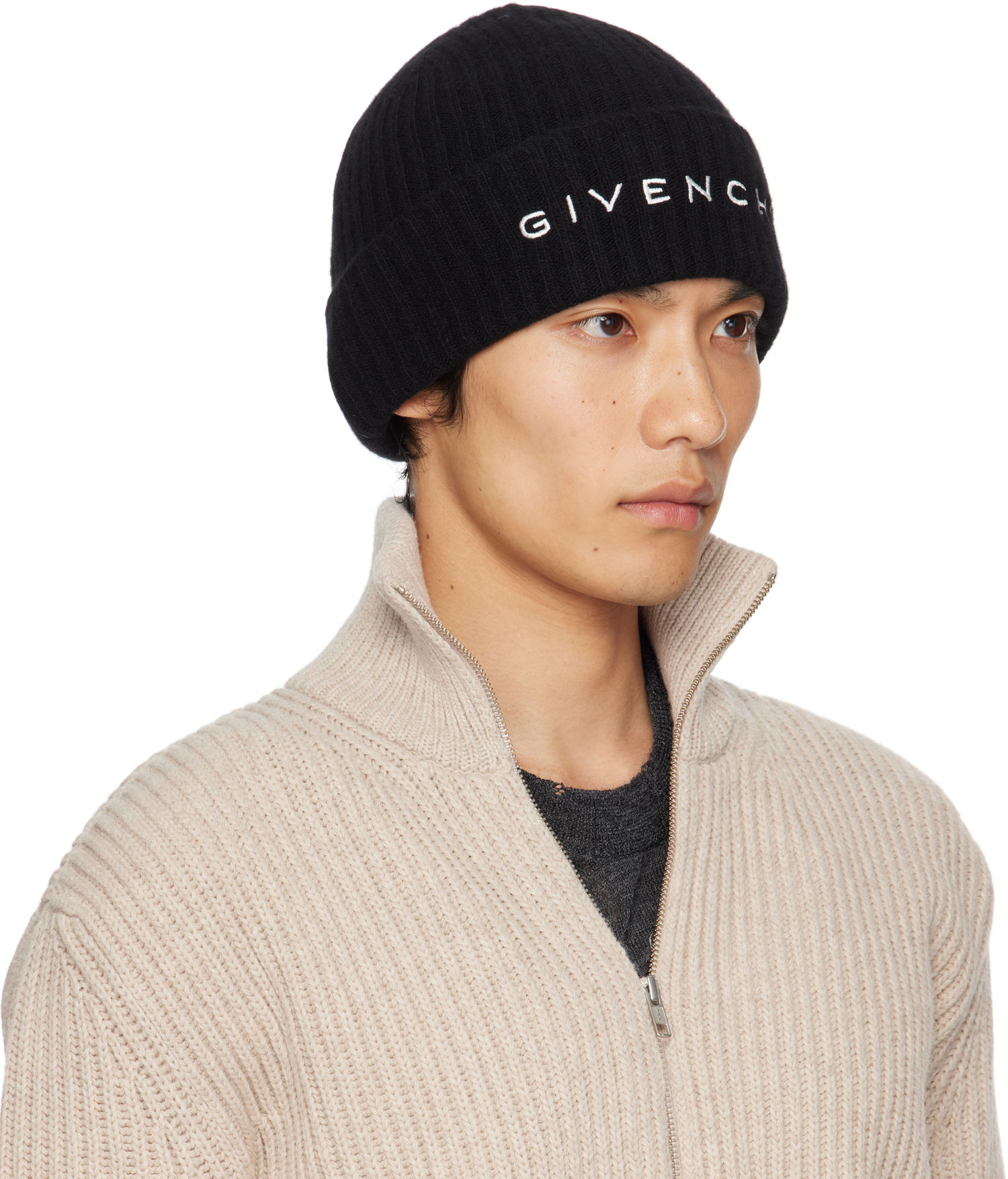 Beanie Givenchy Givenchy 4G Embroidered Beanie Črna | 710003974001-U7927, 1