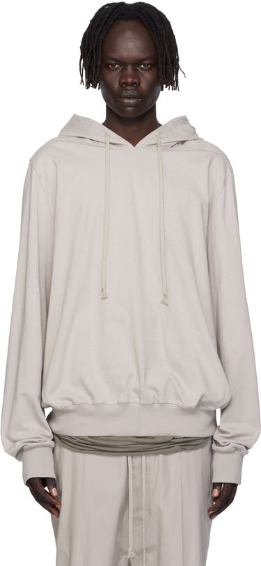 Pulover Rick Owens Rick Owens Concordians Heavy Jersey Hoodie Bež | RU02E1281 BA, 0