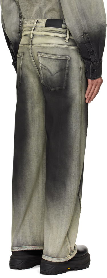 Kavbojke Feng Chen Wang Feng Chen Wang Gradient Deconstruction Washed Jeans Siva | FUS19TR06, 2