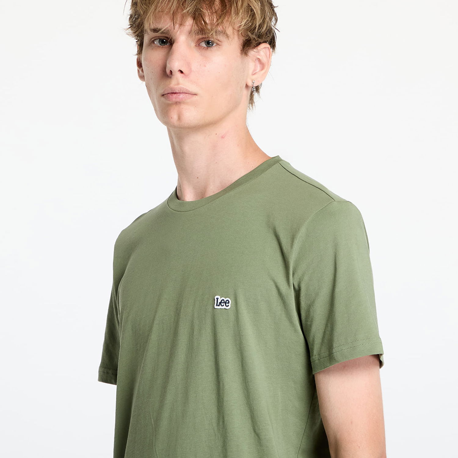 Majica Lee Ss Patch Logo Tee Mercantile Green Zelena | 112355586, 1
