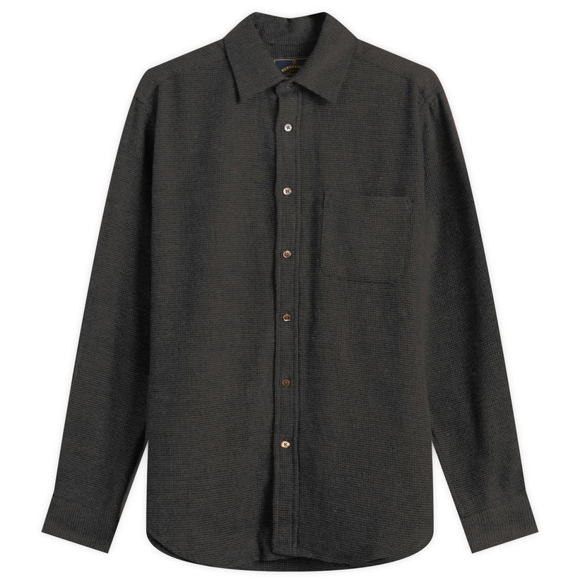 Srajce Portuguese Flannel Sounds Micro Check Shirt, Size Small Siva | AW25069-BRN