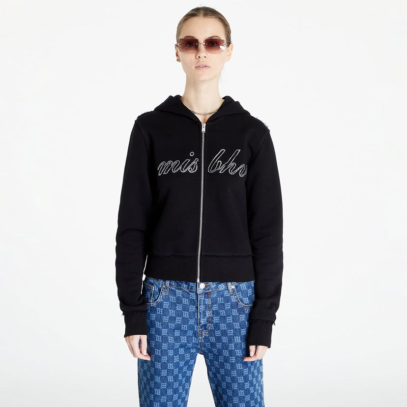 Pulover MISBHV Crystal Zipped Hoodie Črna | 240W201