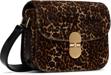 Torba za čez ramo A.P.C. Small Grace Leopard Print Crossbody Bag Rjava | PXCAU-F61413, 1