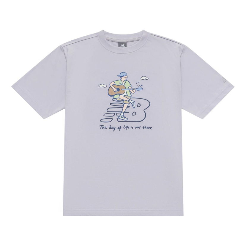 Majica New Balance PK Graphic T-Shirt Lila | NEE26021-DV