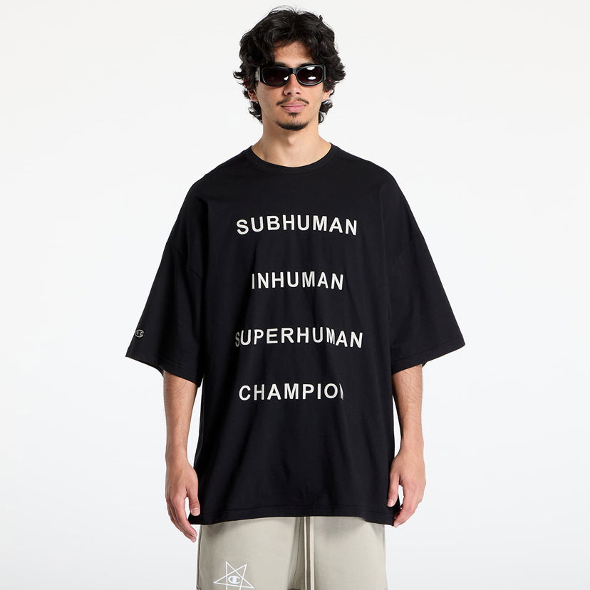Majica Rick Owens Rick Owens DRKSHDW x Champion Tommy T-Shirt Črna | CM01E1675 CHJG 09