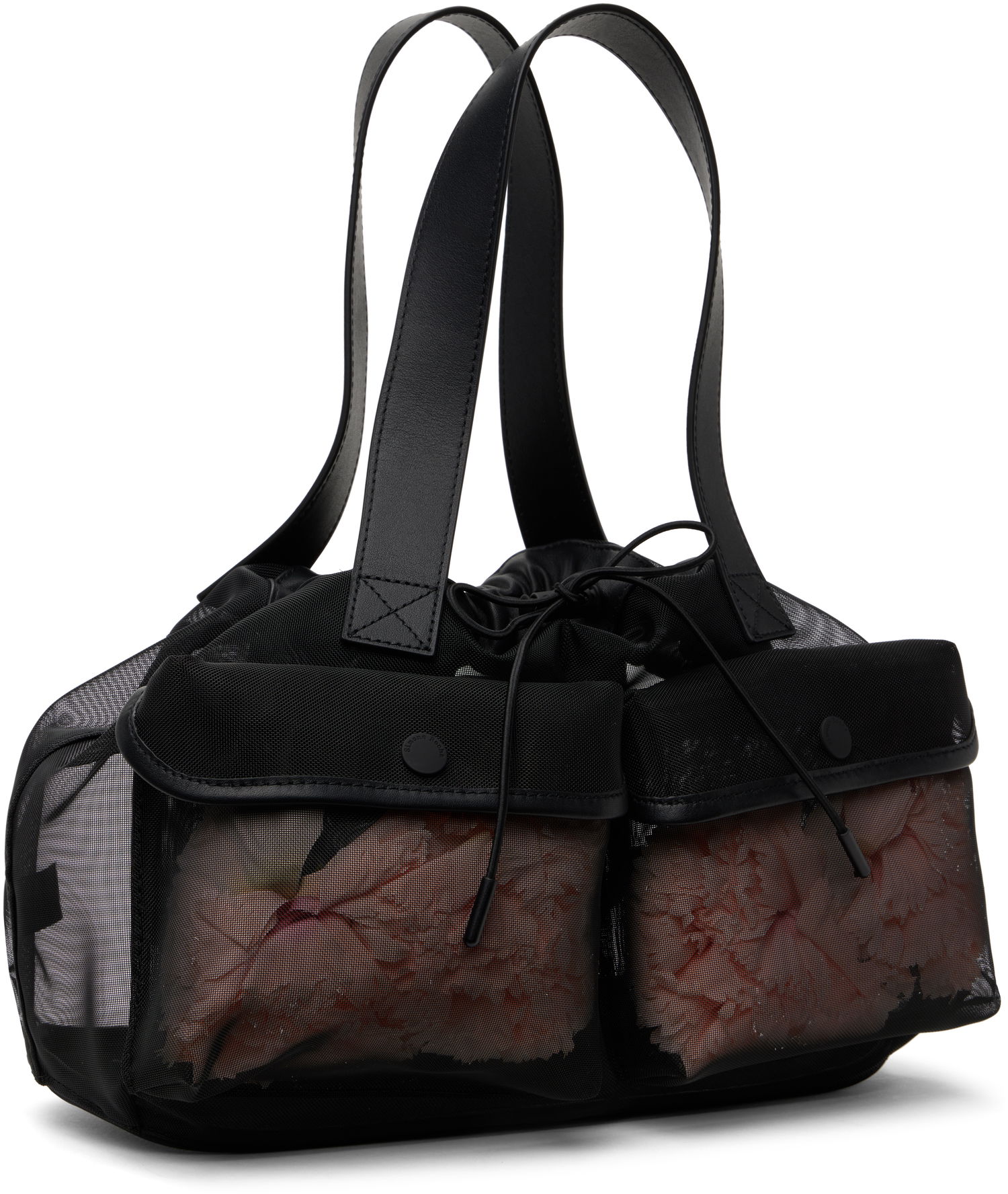 Torbica Simone Rocha Simone Rocha Carnation Pocket Tote Črna | BAG186F 0805, 1