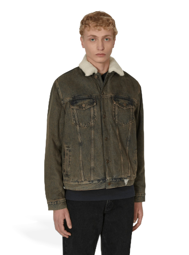 Jakna GUESS Tinted Sherpa Jacket Zelena | M2BN01D4S10 F9JA