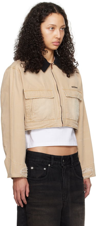 Jakna We11done We11done Distressed Cropped Jacket Bež | WD-DJ0-24-309-W-BG, 1