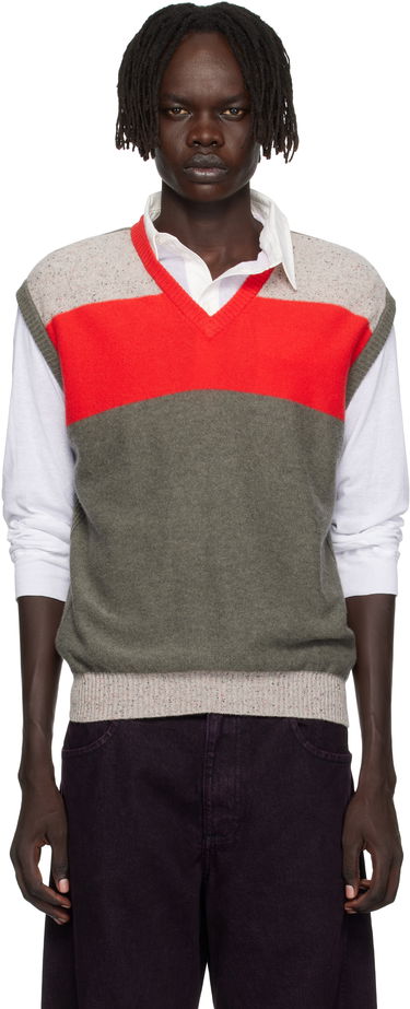 Telovnik Eckhaus Latta Eckhaus Latta Striped Knit Racer Vest Večbarvna | 8260-EL-PF25-W, 0