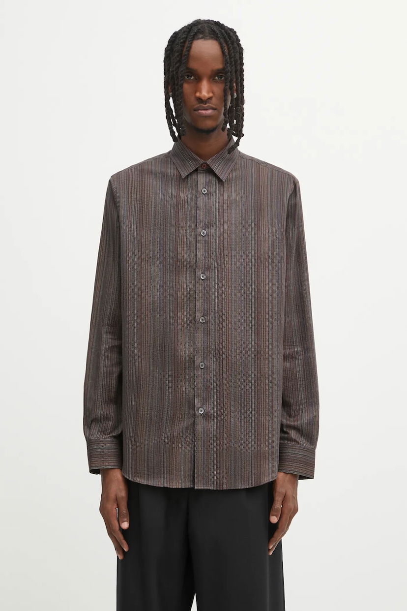 Srajce Paul Smith Paul Smith Striped Shirt with Classic Collar, Regular Fit Večbarvna | M1R.901U.T02794