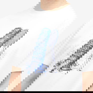 Majica Palmes Palmes Tower Graphic T-Shirt, Size Large Bela | P10-0041-001, 5