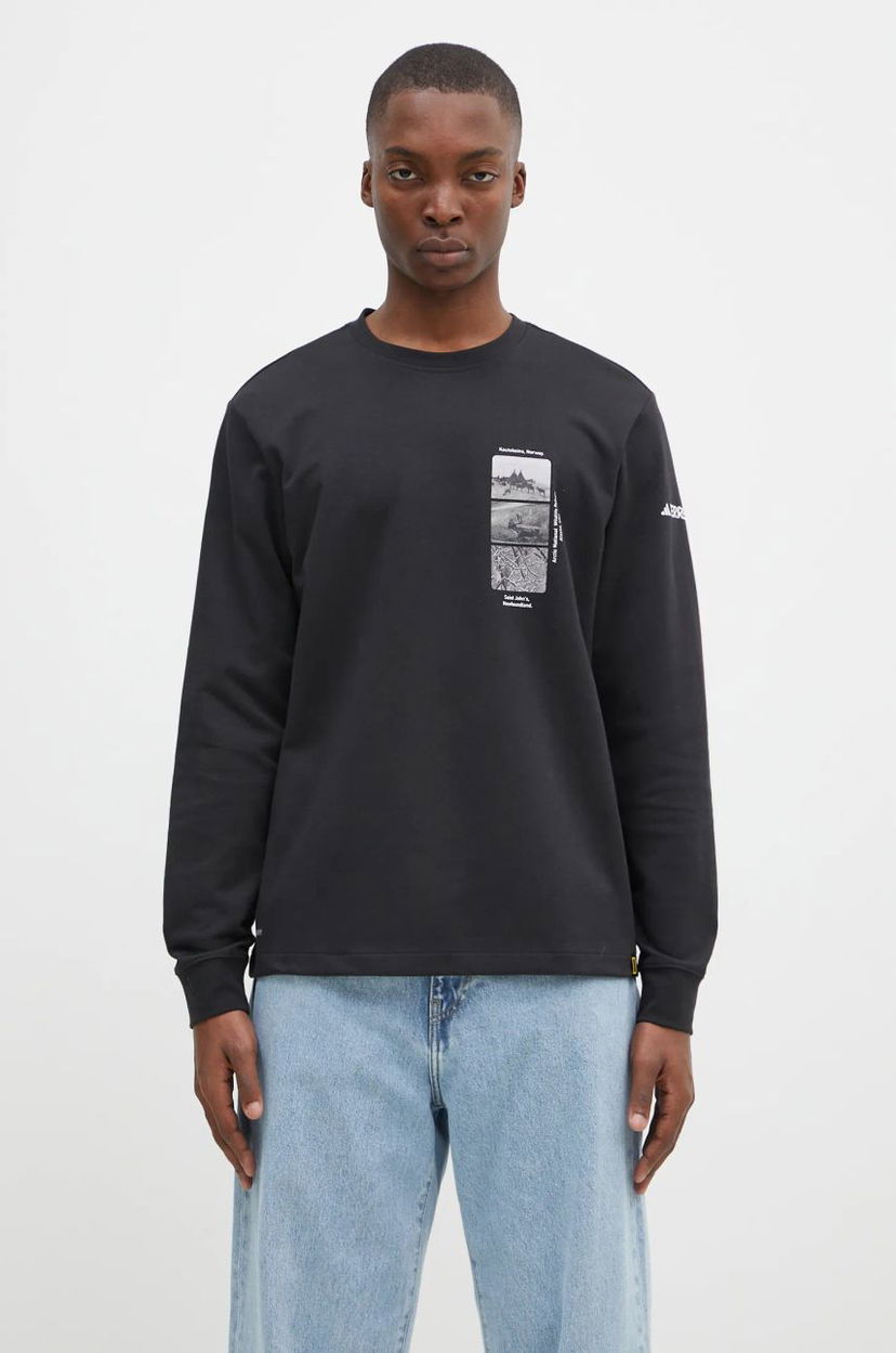 Majica adidas Originals National Geographic Unitefit GFX Long Sleeve T-Shirt Črna | IX5613