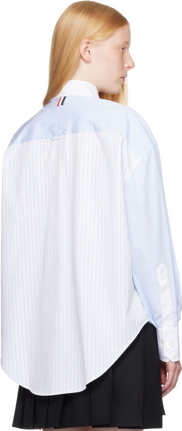 Srajce Thom Browne Thom Browne Funmix Micro University Striped Shirt Modra | FLL079F-F0917, 2