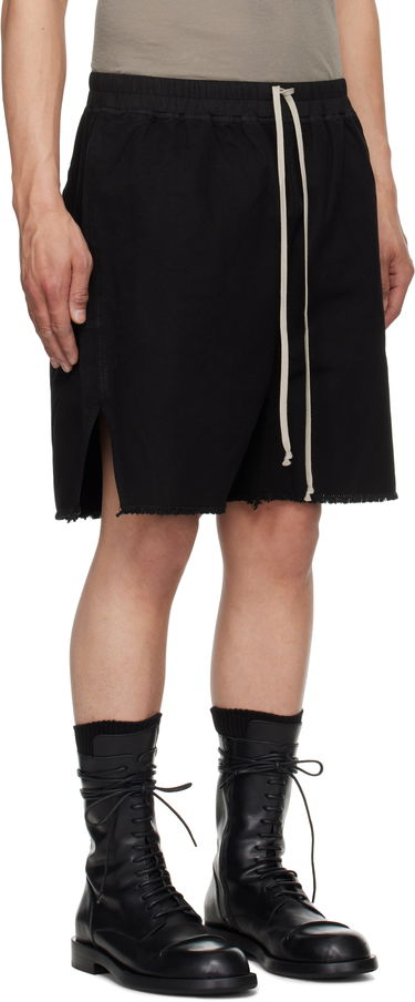 Kratke hlače Rick Owens DRKSHDW Hollywood Long Boxers Shorts Črna | DU01E3383 CVS, 1