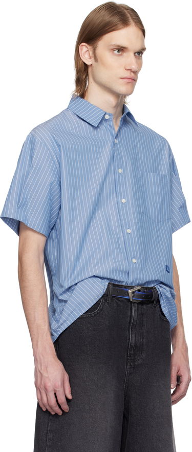 Srajce ADER ERROR ADER error TRS Tag Half Sleeve Shirt Modra | BN42FYSH0202ST, 1