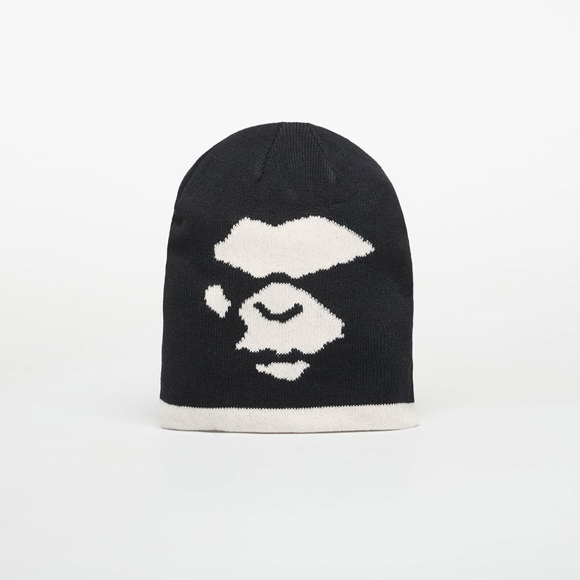 Beanie BAPE Mad Face Knit Cap Črna | 001HTL801006MBLK