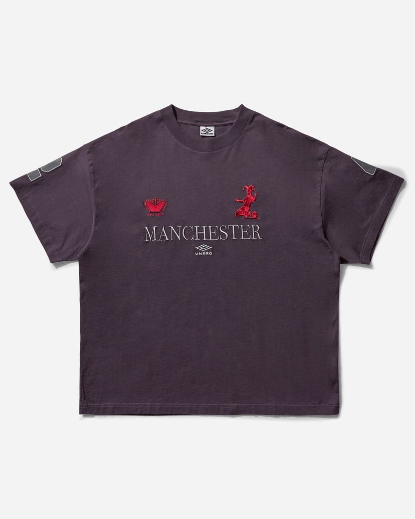 Majica Umbro Manchester Embroidered Crown and Jester T-Shirt Lila | UBMW0397JY121 PLE0003