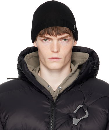 Beanie HELIOT EMIL HELIOT EMIL Fresnel Wool Beanie Črna | PREAW25_16_120_BLK01, 0