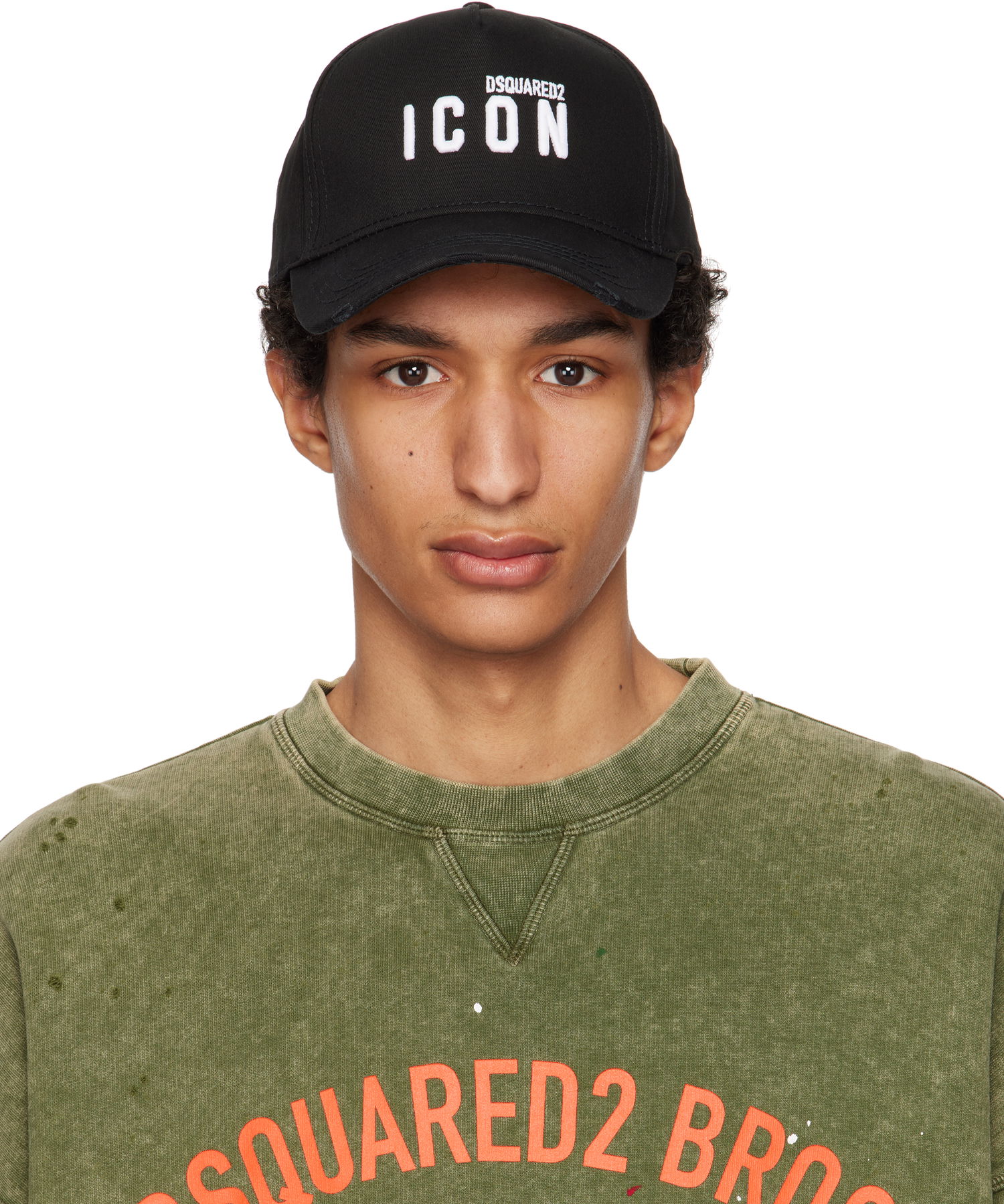 Kapa DSQUARED2 Dsquared2 Icon Baseball Cap Črna | BCM0413_05C00001_M063, 0