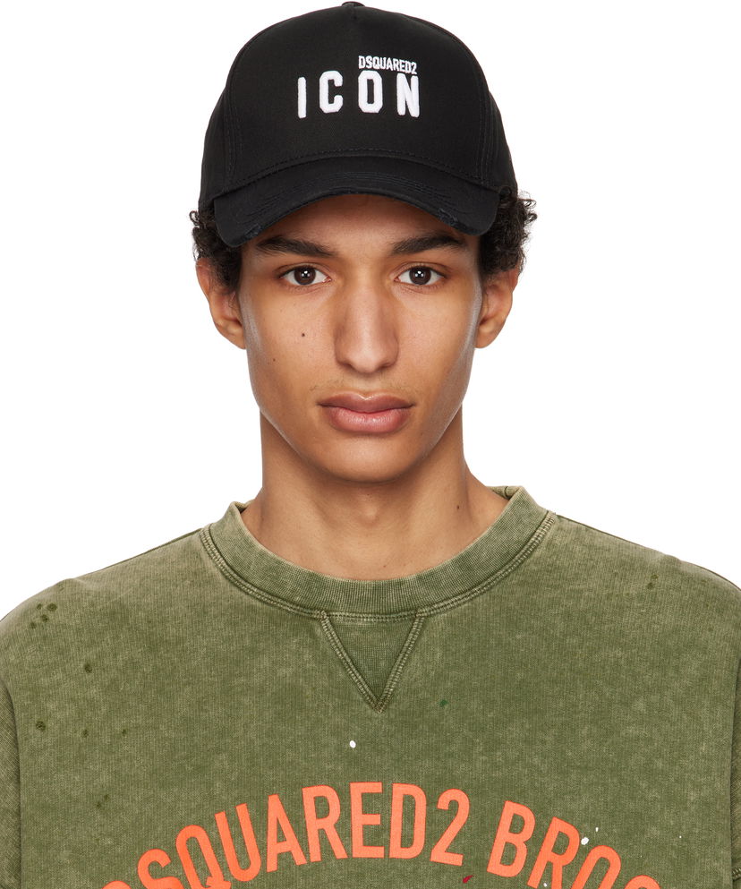 Kapa DSQUARED2 Dsquared2 Icon Baseball Cap Črna | BCM0413_05C00001_M063