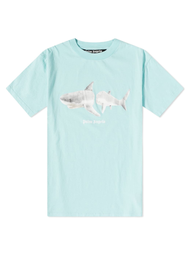 Majica Palm Angels Shark Tee Turkizna | PMAA001S23JER0054001