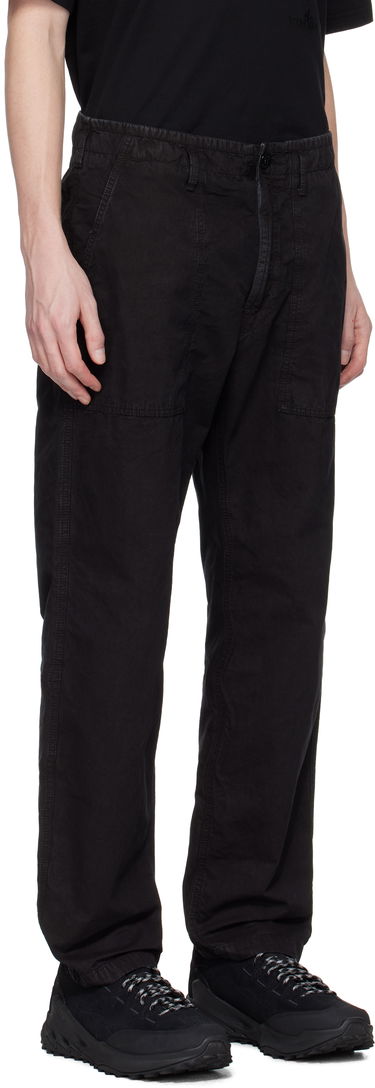 Cargo hlače Stone Island Stone Island Brushed Organic Cotton Canvas Old Effect Trousers Črna | K1S15 3100023 S00WA, 1