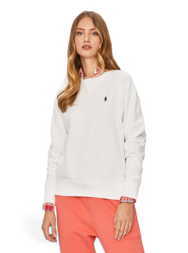 Pulover Polo by Ralph Lauren Embroidery Sweater Bela | 211794395002