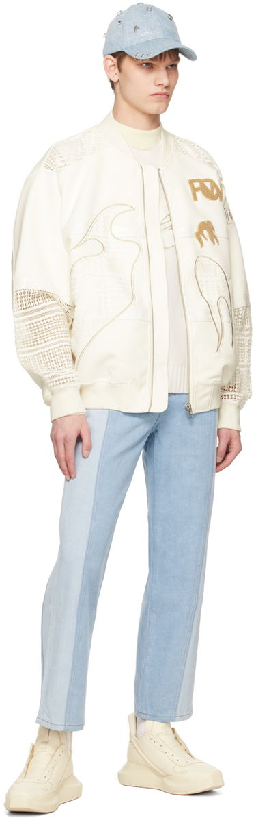 Pleteni pulover Feng Chen Wang Feng Chen Wang Distressed Vest Bela | FUS15KT06, 3