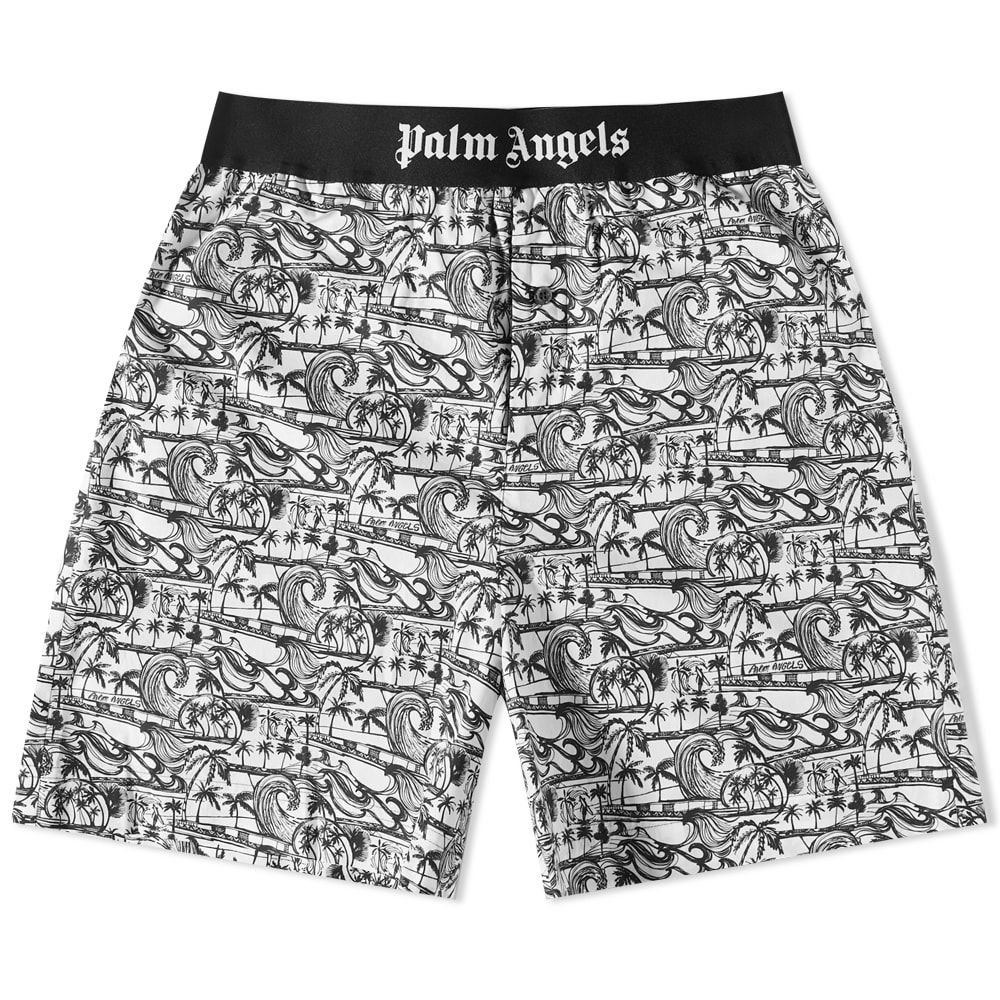 Kratke hlače Palm Angels Waves Easy Short Večbarvna | PMCB044S23FAB0040110, 0